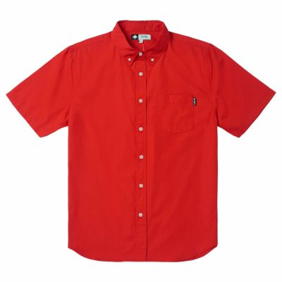 Clothing LRG  | Trusted Lrg Woven Shirt Red