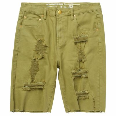 Clothing LRG  | Ground Up Denim Shorts Moss