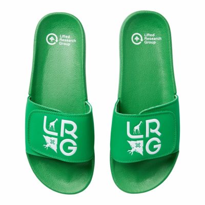 Accessories LRG  | Stacked Logo Slide Sandals Green