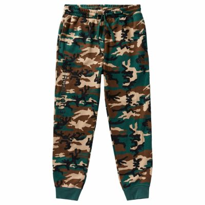 Clothing LRG  | Roots Script Jogger Sweatpants Green Camo