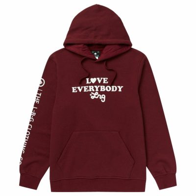 Clothing LRG  | Love For Everybody Pullover Hoodie Burgundy