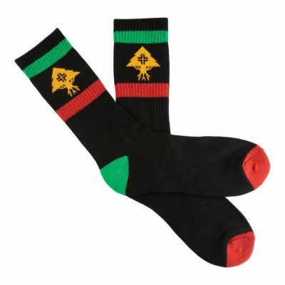 Accessories LRG  | All Trees Stripe Crew Socks Black