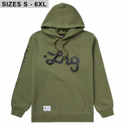 Clothing LRG  | Lifted Script Pullover Hoodie Olivine