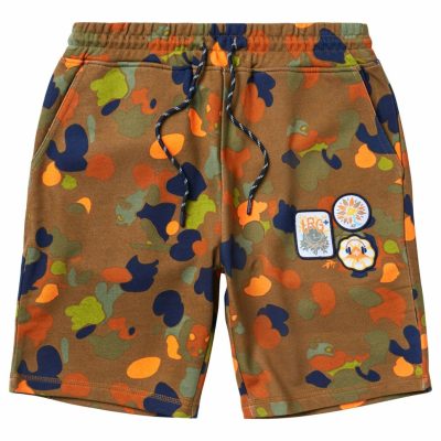 Clothing LRG  | Panda Roots Camo Sweatshorts Brown