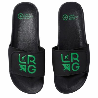 Accessories LRG  | Stacked Logo Slide Sandals Black