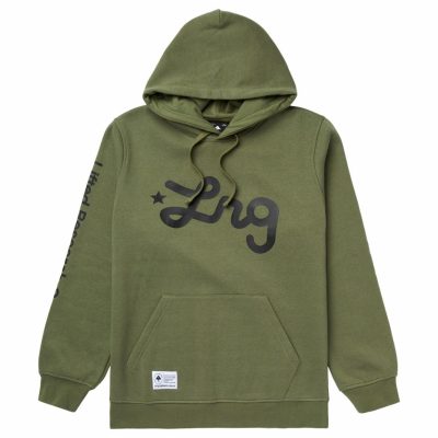 Clothing LRG  | Lifted Script Pullover Hoodie Olive