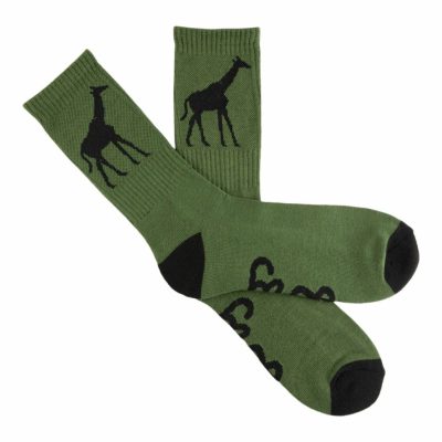 Accessories LRG  | Giraffe Crew Socks Olive