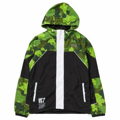 Clothing LRG  | Highest Maple Hood Windbreaker Jacket Green Camo