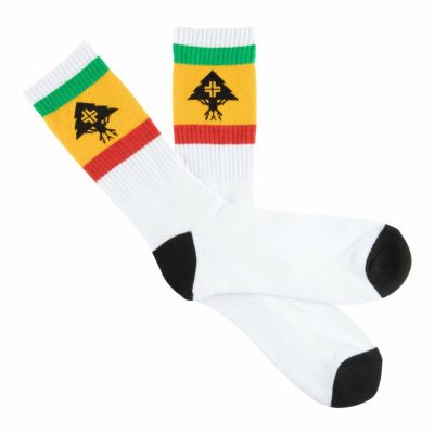 Accessories LRG  | All Trees Stripe Crew Socks White